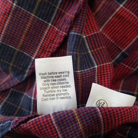 Apt. 9 Mens Plaid Long Sleeve Shirt Size L Oeko Tex Normcore Casual Everyday - Picture 6 of 6